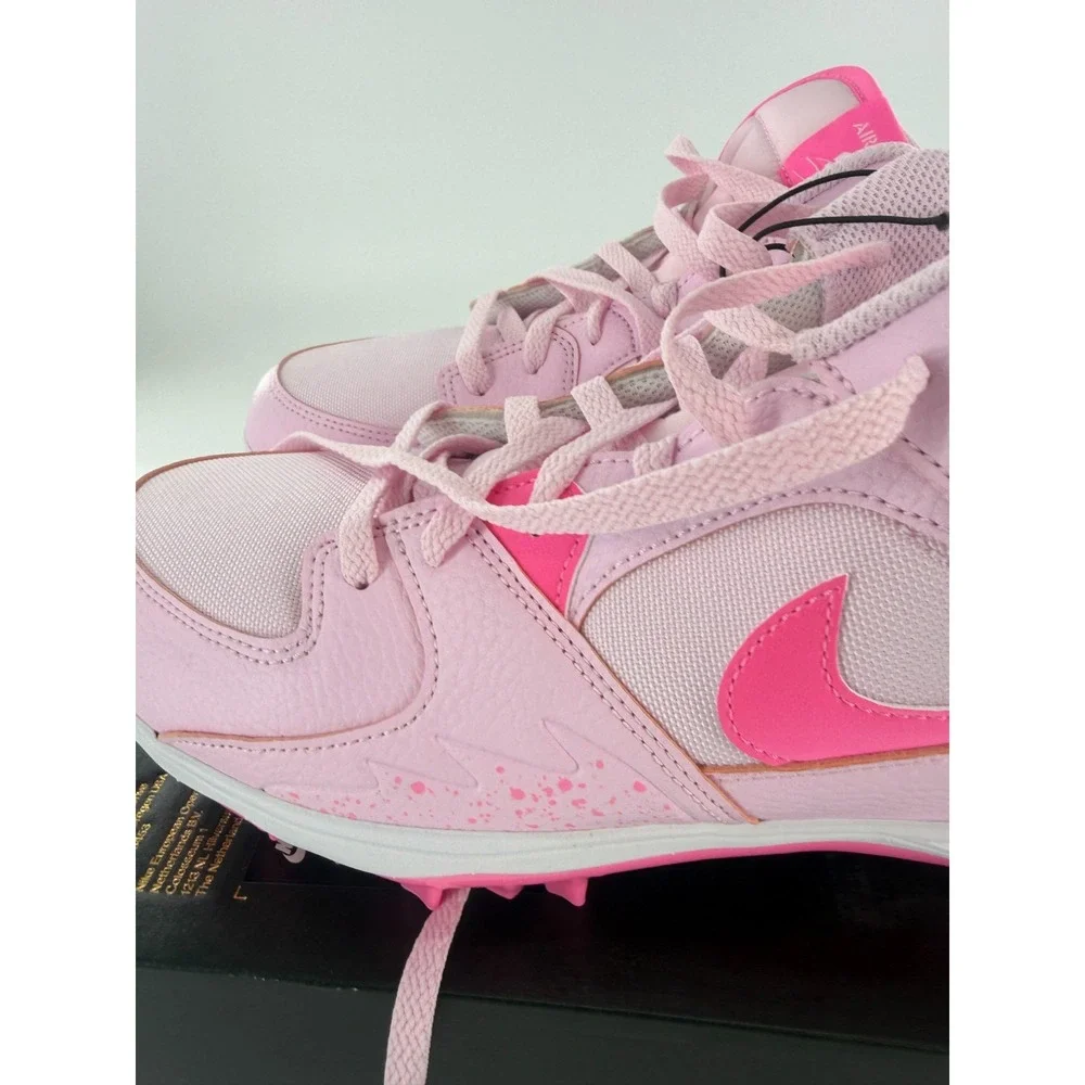 Nike Air Jordan Stadium 90 Low TD MCS Football Cleats HQ0210-600 Mens 12 Pink